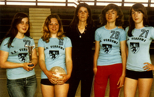 Equipe saison 1977-1978 avec ?-?-Anne-Marie France-Sylvie